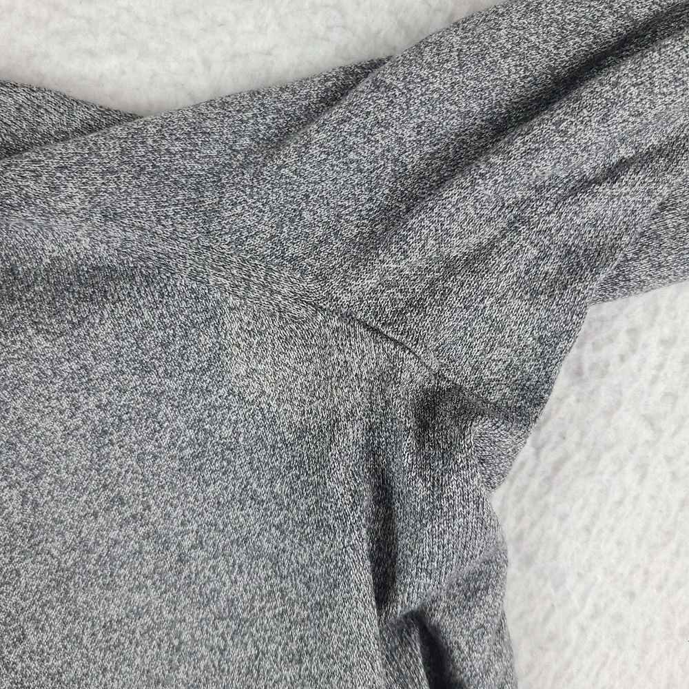 Banana Republic Sweater Mens Large Gray Luxury Blend Full Zip Sweatshirt *